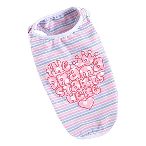Roadoor Hunde-Shirt, atmungsaktiv, fusselfrei, attraktiv, verblasst nicht, gemütliches Shirt, Haustier-Kostüm für kleine Tiere, Rosa M Roadoor Hunde-Shirt, atmungsaktiv, fusselfrei, attraktiv, verblasst nicht, gemütliches Shirt, Haustier-Kostüm für kleine Tiere, Rosa M von Roadoor