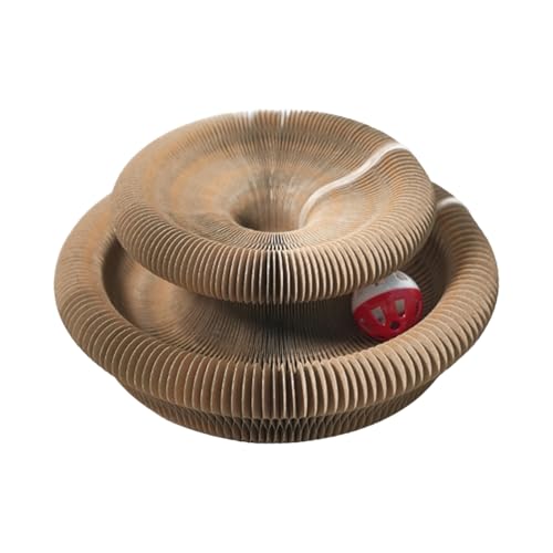 Roadoor Kitty Kurlz Katzenspielzeug, Katzenakkordeonspielzeug, Katzenakkordeonspielzeug, interaktives faltbares Akkordeonkatzenspielzeug mit Ball, Katzenkratzbrett für den Innenbereich Braun Roadoor Kitty Kurlz Katzenspielzeug, Katzenakkordeonspielzeug, Katzenakkordeonspielzeug, interaktives faltbares Akkordeonkatzenspielzeug mit Ball, Katzenkratzbrett für den Innenbereich Braun von Roadoor