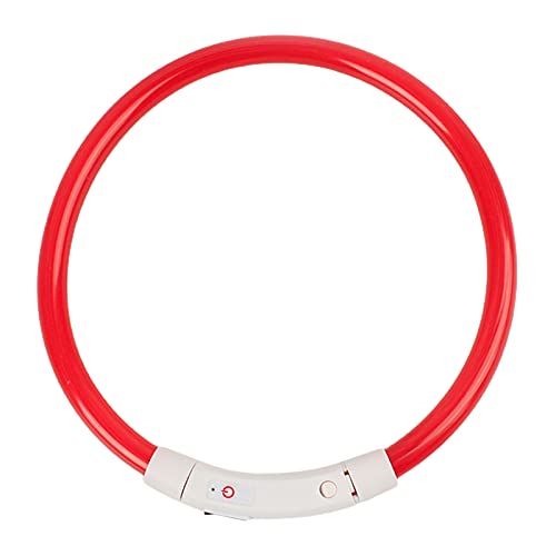 YSoutstripdu LED-Hundehalsband für Nacht, sicher, wiederaufladbar, Leuchtend, wiederaufladbar über USB, klein, mittel, Welpen, Katzen, Halsband, Rot, 70 cm YSoutstripdu LED-Hundehalsband für Nacht, sicher, wiederaufladbar, Leuchtend, wiederaufladbar über USB, klein, mittel, Welpen, Katzen, Halsband, Rot, 70 cm von Roadoor