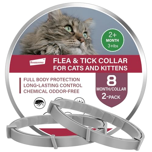 2er-Pack Flohhalsband & Zeckenhalsband für Katzen, Mit Natürlichen ätherischen Ölen, Qasserdicht & Verstellbar, Für Kätzchen ab 8 Wochen, Sicher & Chemiefrei 2er-Pack Flohhalsband & Zeckenhalsband für Katzen, Mit Natürlichen ätherischen Ölen, Qasserdicht & Verstellbar, Für Kätzchen ab 8 Wochen, Sicher & Chemiefrei von RoamRover