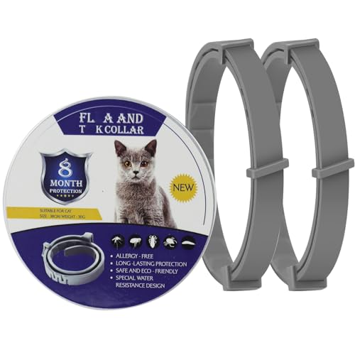2er-Pack Katze, zur Vorbeugung von Infektionen,Verstellbar und Wasserdicht, Enthält Natürliche ätherische Öle, für Katzen über 7 Wochen, Schutz für 16 Monate 2er-Pack Katze, zur Vorbeugung von Infektionen,Verstellbar und Wasserdicht, Enthält Natürliche ätherische Öle, für Katzen über 7 Wochen, Schutz für 16 Monate von RoamRover