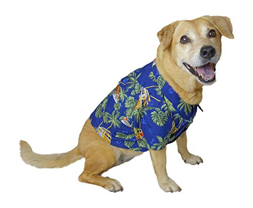 RJC Dog Surf Dog Woodies Aloha Hawaii-Shirt, Marineblau, 2X von Robert J. Clancey