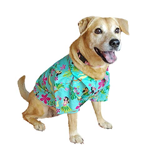 Robert J. Clancey RJC Dog Hula Spring Aloha Hawaii-Hemd Blaugrün 2X von Robert J. Clancey