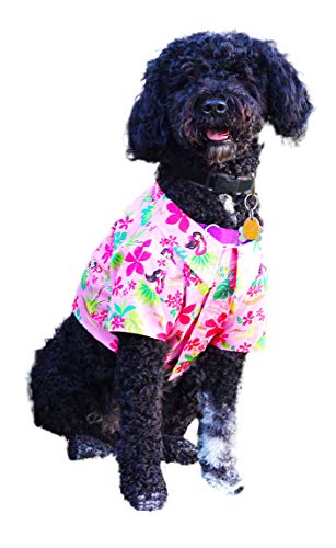 Robert J. Clancey RJC Dog Hula Spring Aloha Hawaii-Hemd Pink 2X von Robert J. Clancey