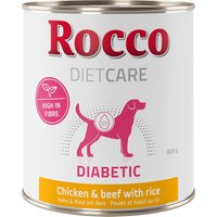 Rocco Diet Care Diabetic Huhn & Rind mit Reis 800 g - 12 x 800 g von Rocco Diet Care