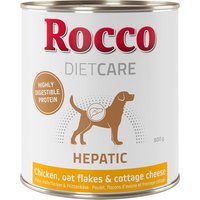 Rocco Diet Care Hepatic Huhn mit Haferflocken & Hüttenkäse 800 g - 12 x 800 g von Rocco Diet Care