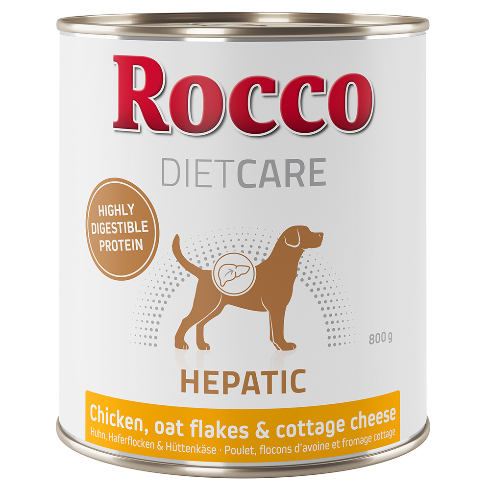 Rocco Diet Care Hepatic Huhn mit Haferflocken & Hüttenkäse 800g 12 x 800 g von Rocco Diet Care