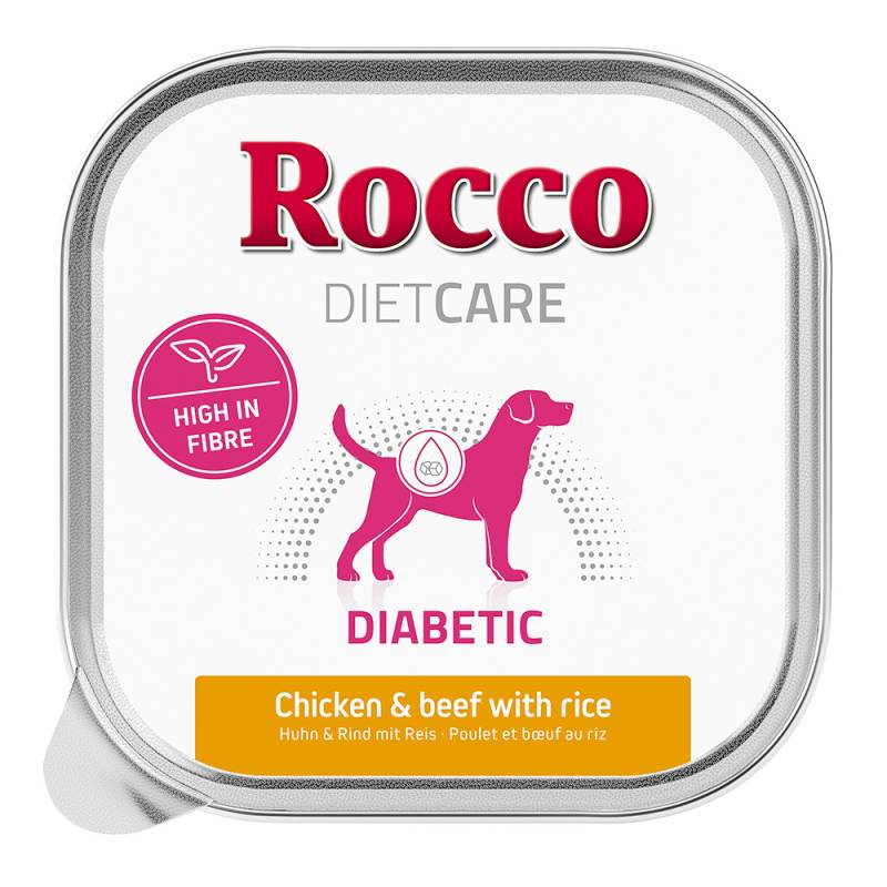 Rocco Diet Care zum Sonderpreis! - 10 x 150 g Diabetic Huhn & Rind mit Reis von Rocco Diet Care