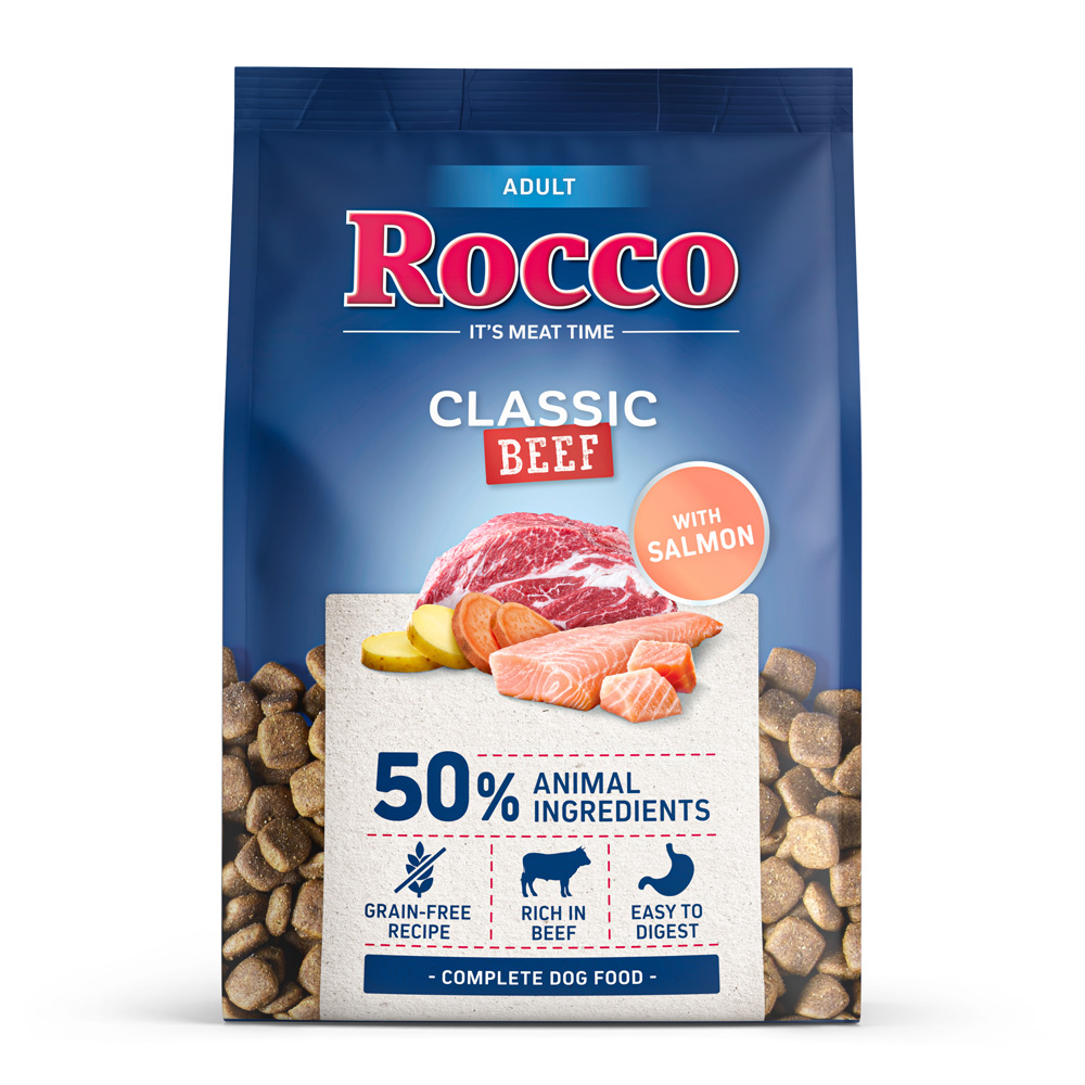 1 kg Rocco zum Sonderpreis! - Adult Classic Rind mit Lachs von Rocco