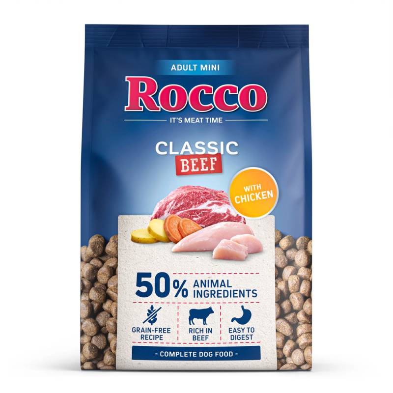 1 kg Rocco zum Sonderpreis! - Adult MINI Classic Rind mit Huhn von Rocco