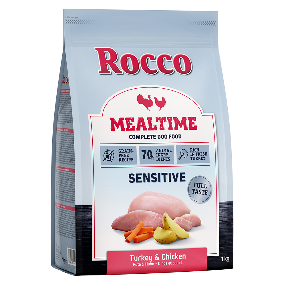1 kg Rocco zum Sonderpreis! - Mealtime Sensitive - reich an frischer Pute und frischem Huhn von Rocco