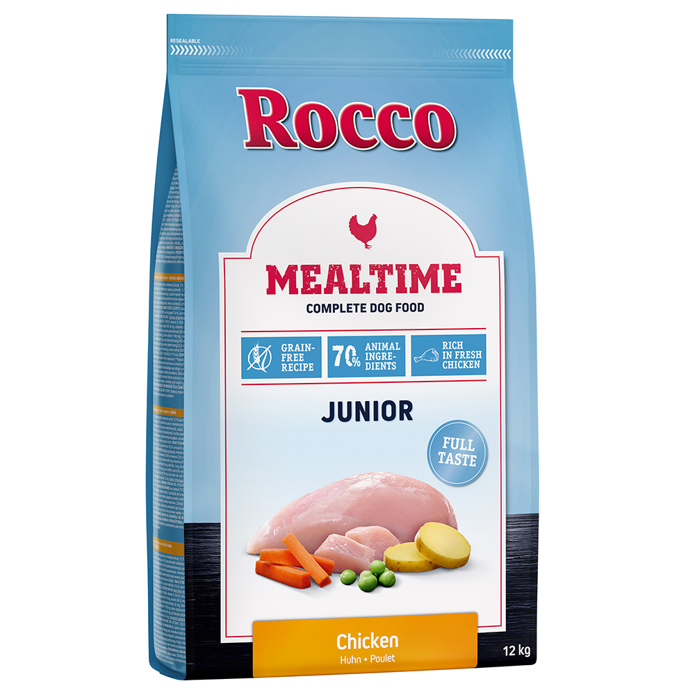 2 x 12 kg Rocco Mealtime Junior Huhn von Rocco