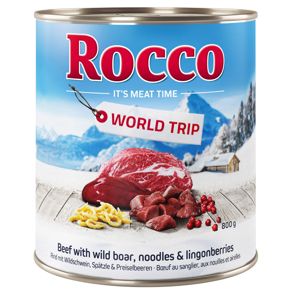 20 + 4 gratis Sparpaket Rocco Menü & World Trip 24 x 800 g - World Trip Austria von Rocco