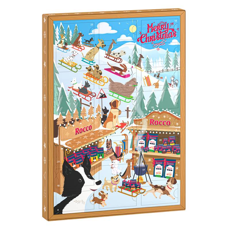 Rocco Adventskalender für Hunde  - 3 Stück (576 g) von Rocco