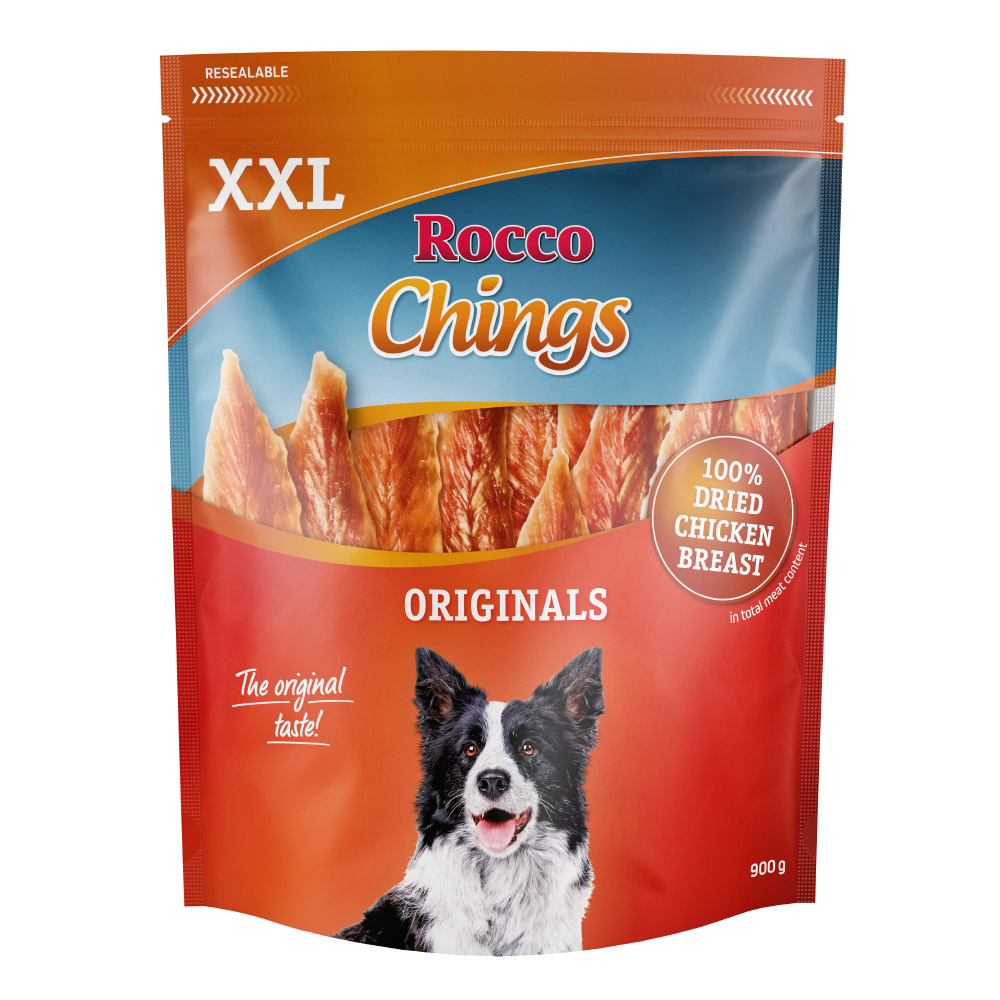Rocco Chings XXL Pack - Hühnerbrust getrocknet 900 g von Rocco