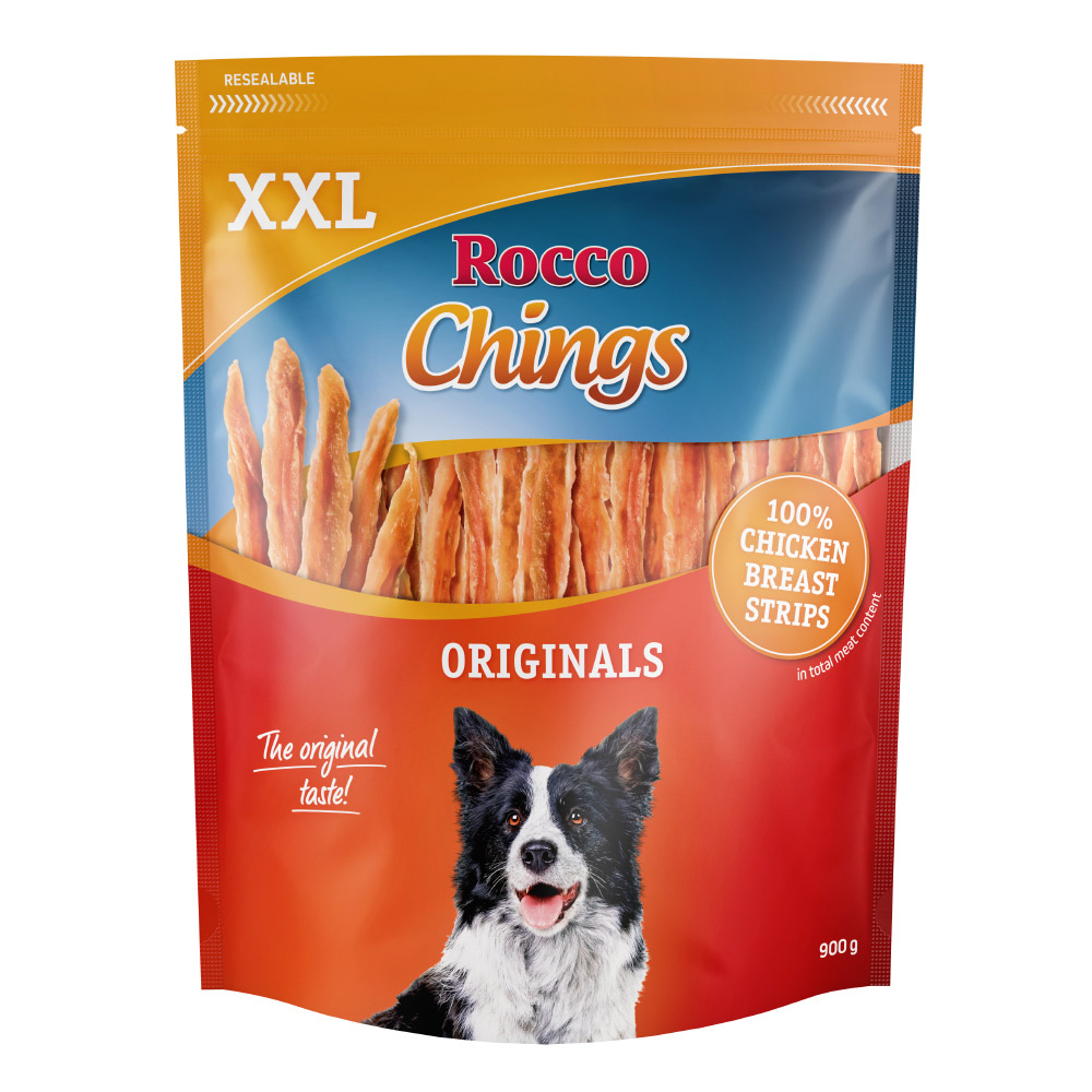 Rocco Chings XXL Pack - Hühnerbrust in Streifen 900 g von Rocco