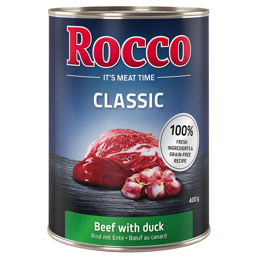 Rocco Classic 6 x 400 g - Rind mit Ente von Rocco