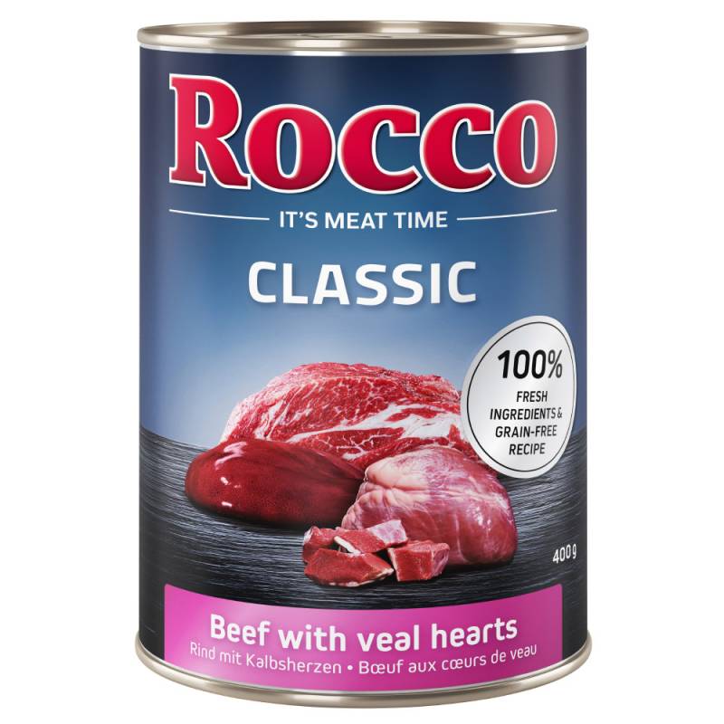 Rocco Classic 6 x 400 g - Rind mit Kalbsherzen von Rocco