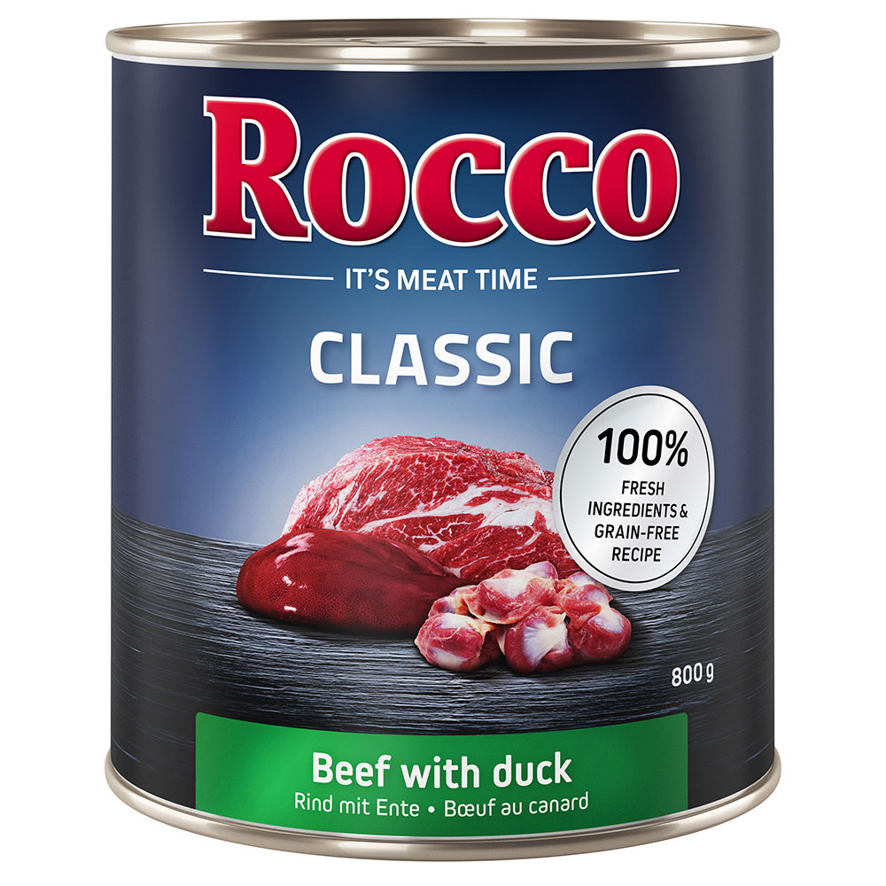 Rocco Classic 6 x 800 g - Rind mit Ente von Rocco