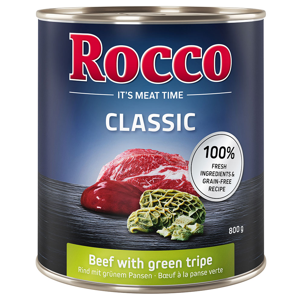 Rocco Classic 6 x 800 g - Rind mit Grünem Pansen von Rocco