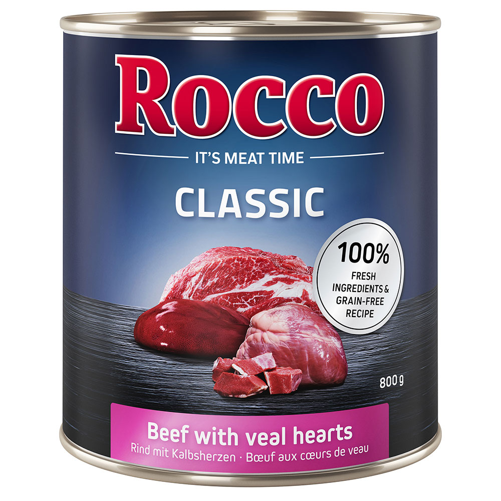 Rocco Classic 6 x 800 g - Rind mit Kalbsherzen von Rocco