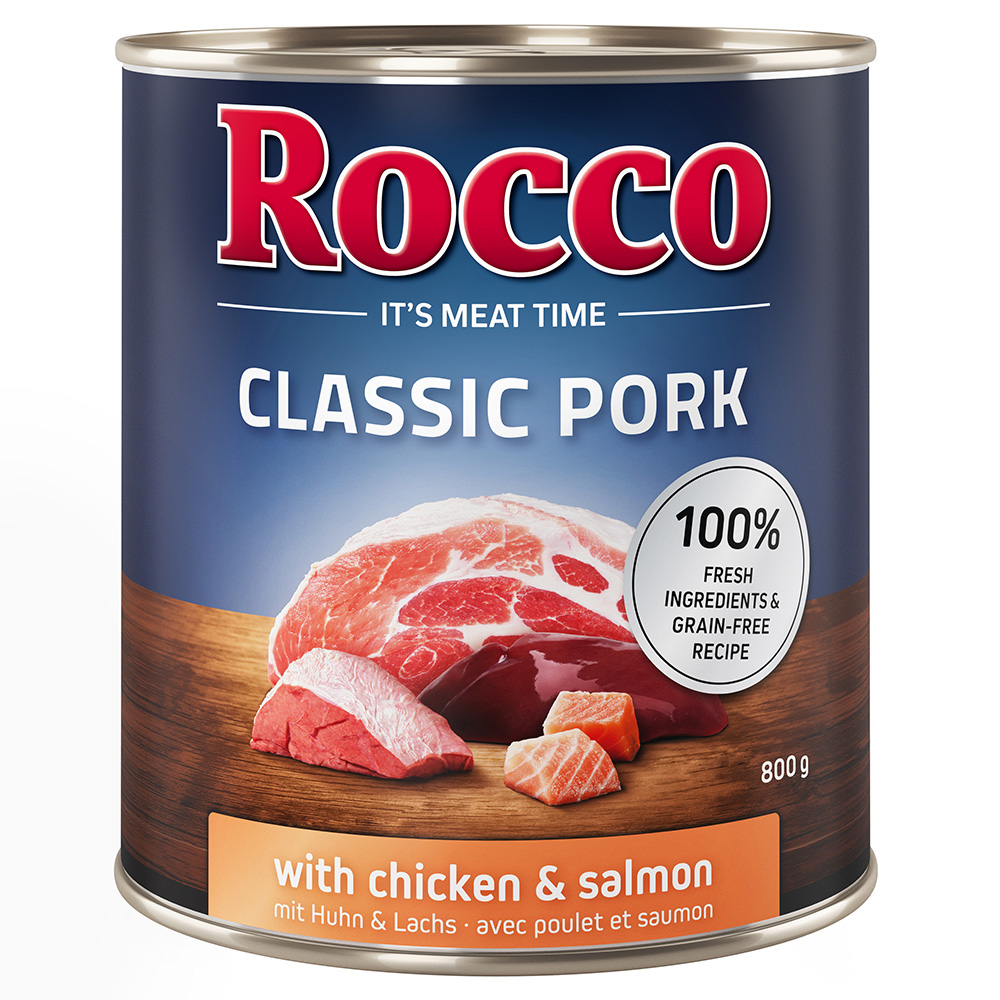 Rocco Classic Pork 6 x 800 g Huhn & Lachs von Rocco