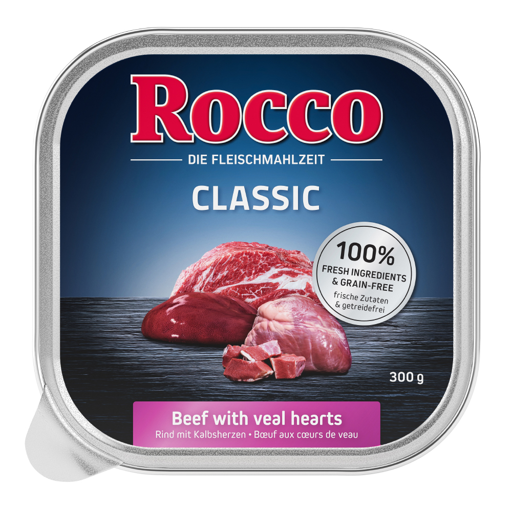 Rocco Classic Schale 9 x 300 g - Rind mit Kalbsherzen von Rocco