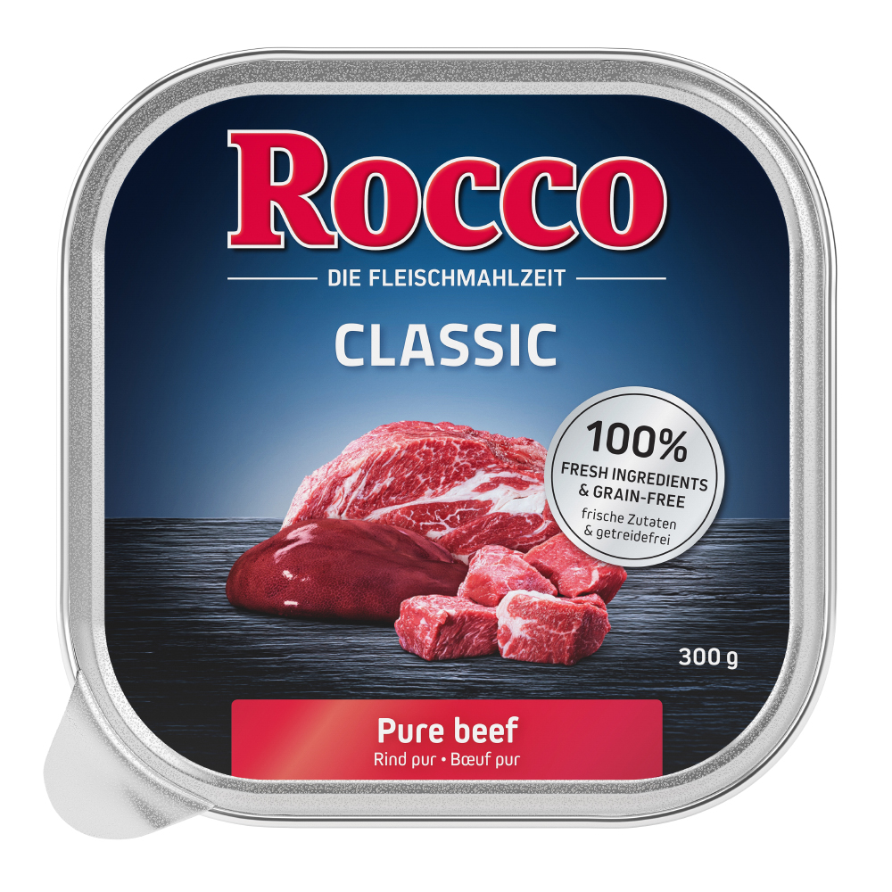 Rocco Classic Schale 9 x 300 g - Rind mit Lachs von Rocco