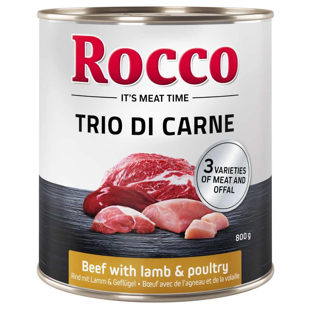 Top-Angebor Rocco Trio di Carne - 24 x 400 / 800 g 24 x 800 g: Rind, Lamm & Geflügel Top-Angebor Rocco Trio di Carne - 24 x 400 / 800 g 24 x 800 g: Rind, Lamm & Geflügel von Rocco