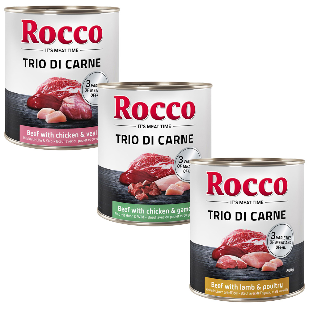 Rocco Classic Trio di Carne - 6 x 400 / 800 g 6 x 800 g: Mixpaket 3 Sorten Rocco Classic Trio di Carne - 6 x 400 / 800 g 6 x 800 g: Mixpaket 3 Sorten von Rocco