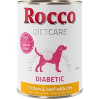 Rocco Diet Care Diabetic Huhn & Rind mit Reis 400 g - 12 x 400 g von Rocco Diet Care