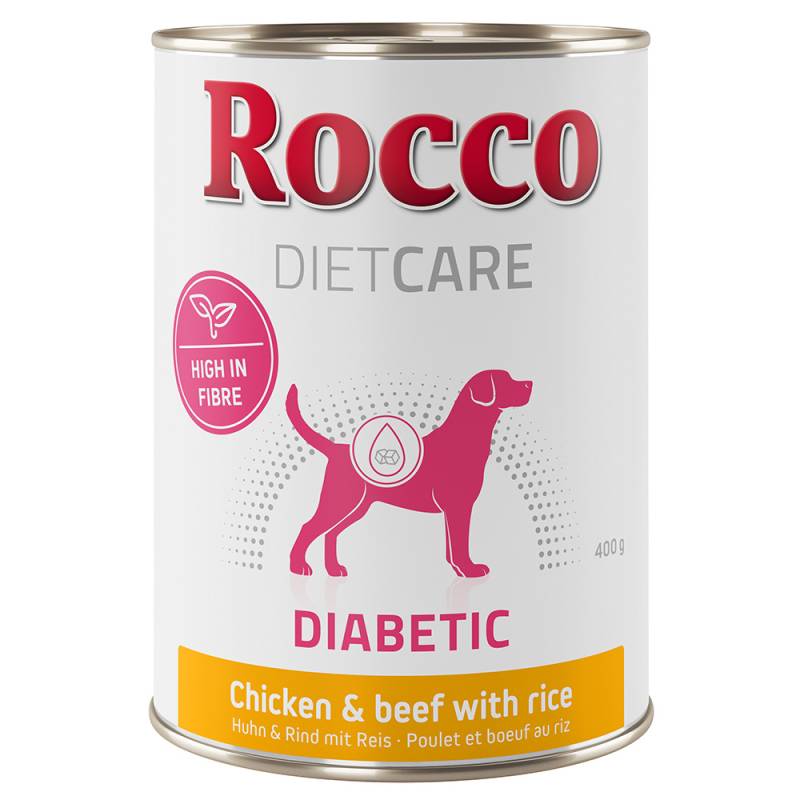 Rocco Diet Care Diabetic Huhn & Rind mit Reis 400g  12 x 400 g von Rocco Diet Care