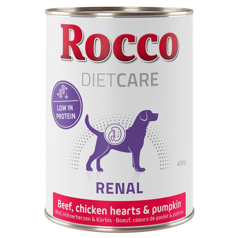 Rocco Diet Care Renal Rind mit Hühnerherzen & Kürbis 400g  24 x 400 g von Rocco Diet Care