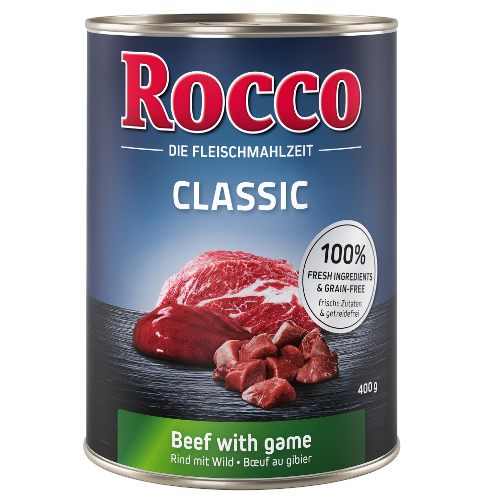 Rocco Einzeldose 1 x 400 g - Probierpreis! - Classic: Rind mit Wild Rocco Einzeldose 1 x 400 g - Probierpreis! - Classic: Rind mit Wild von Rocco