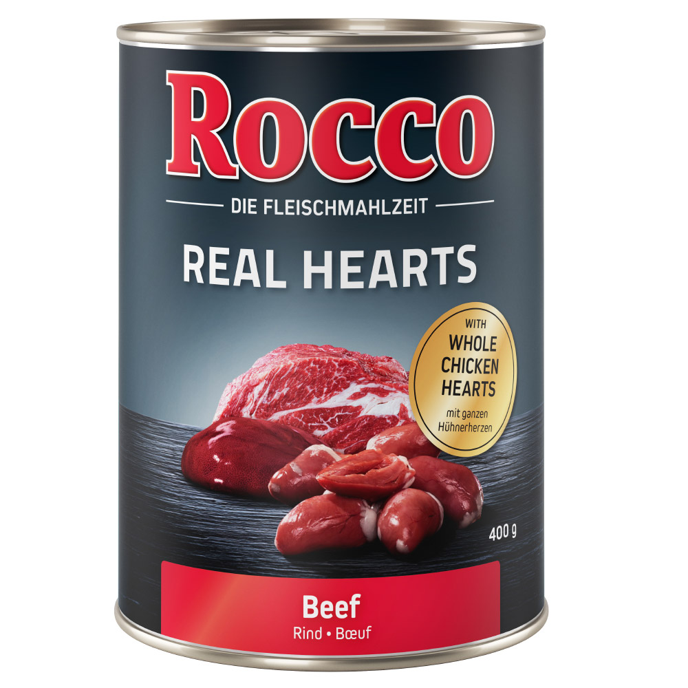 Rocco Einzeldose 1 x 400 g - Probierpreis! - Real Hearts: Rind mit ganzen Hühnerherzen Rocco Einzeldose 1 x 400 g - Probierpreis! - Real Hearts: Rind mit ganzen Hühnerherzen von Rocco