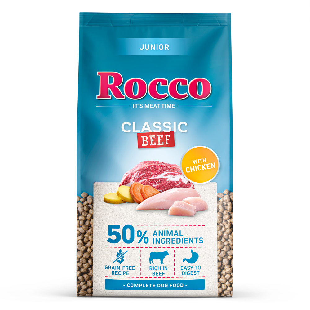 Rocco Junior Classic Rind mit Huhn - 10 kg Rocco Junior Classic Rind mit Huhn - 10 kg von Rocco