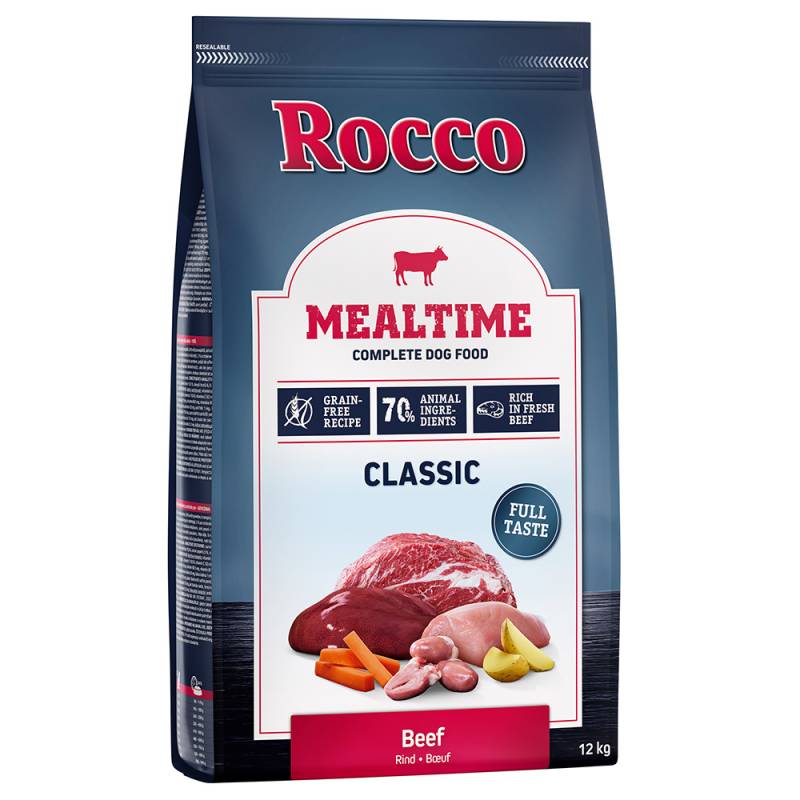 Rocco Mealtime - reich an frischem Rind Sparpaket: 2 x 12 kg von Rocco