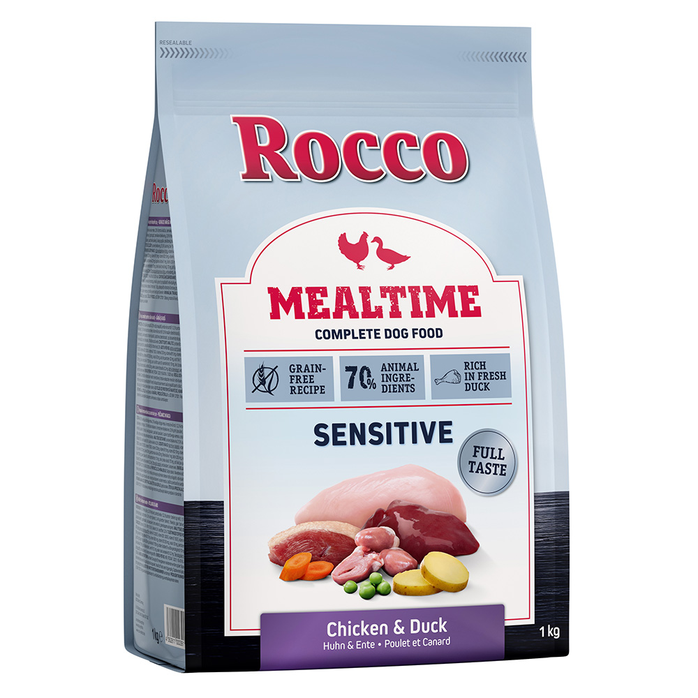 Rocco Mealtime Sensitive - reich an frischem Huhn und frischer Ente Sparpaket: 5 x 1 kg Rocco Mealtime Sensitive - reich an frischem Huhn und frischer Ente Sparpaket: 5 x 1 kg von Rocco