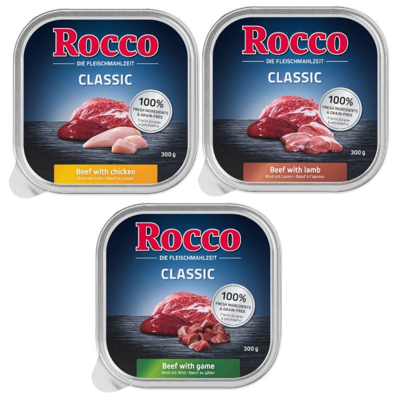 Rocco Probiermix 9 x 300 g - Classic 2: Rind/Lamm, Rind/Huhn, Rind/Wild von Rocco