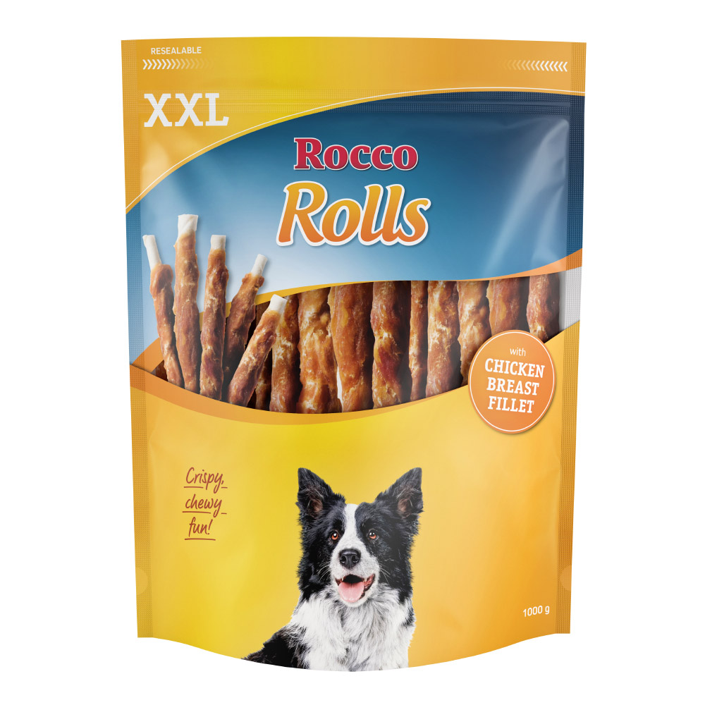 Rocco Rolls XXL Pack - Sparpaket: mit Hühnerbrust 2 x 1 kg Rocco Rolls XXL Pack - Sparpaket: mit Hühnerbrust 2 x 1 kg von Rocco