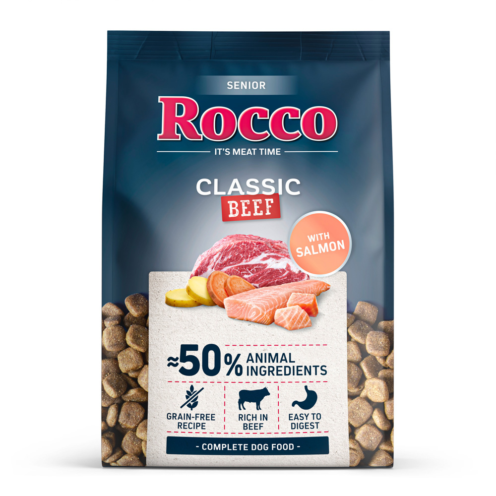 Rocco Senior Classic Rind mit Lachs - 5 x 1 kg von Rocco