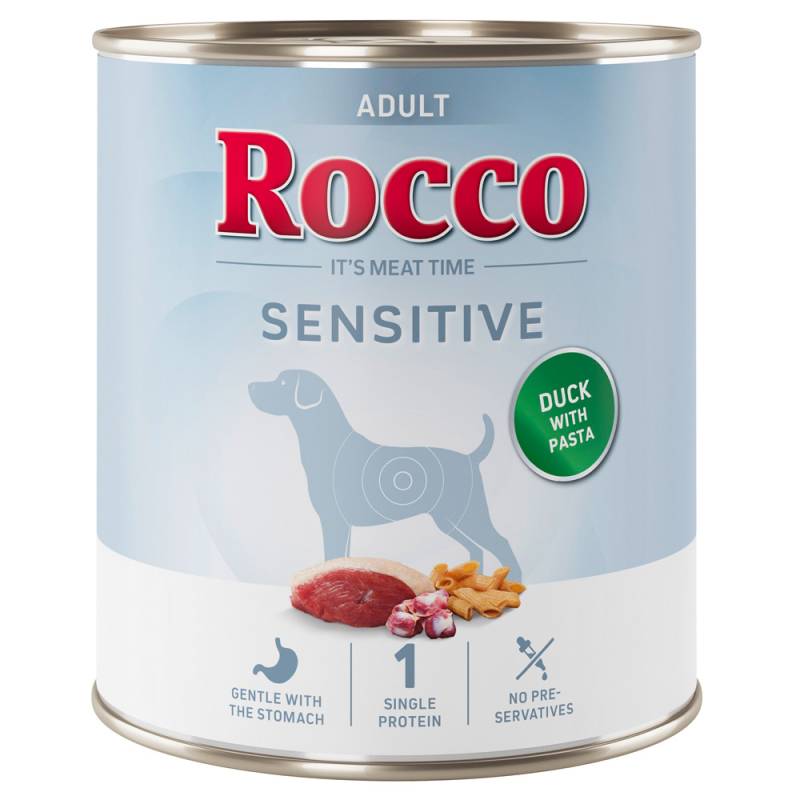 Rocco Sensitive 6 x 400 g / 800 g Neue Rezeptur - 6 x 800 g: Ente mit Nudeln von Rocco