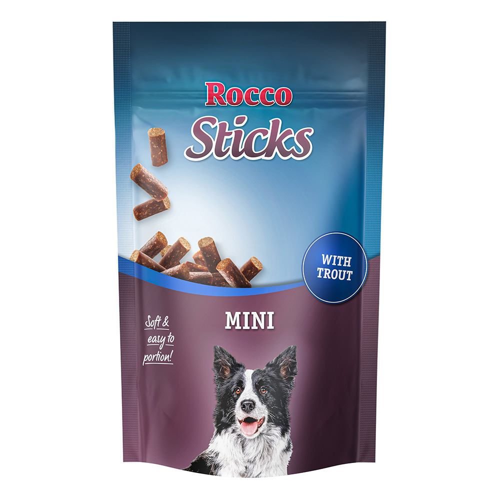 Rocco Sticks Mini 100 g / Sparpaket % - mit Forelle 100 g von Rocco