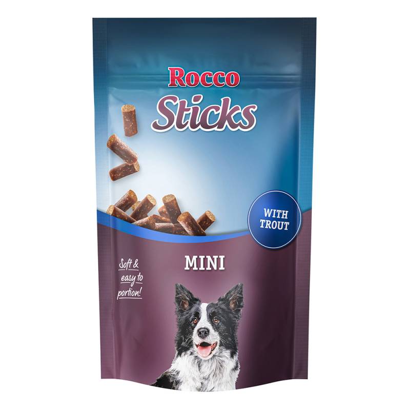 Rocco Sticks Mini 100 g / Sparpaket % - mit Forelle 100 g von Rocco