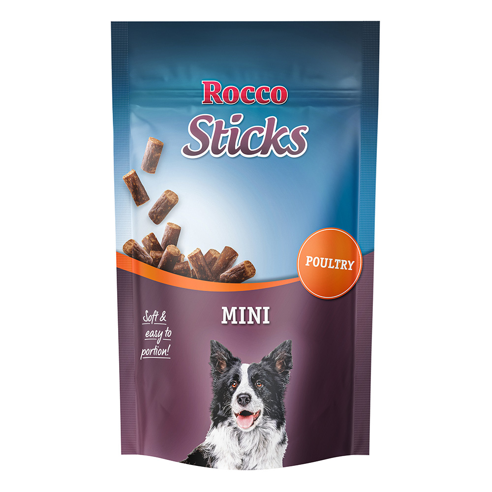 Rocco Sticks Mini 100 g / Sparpaket % - mit Geflügel 100 g von Rocco