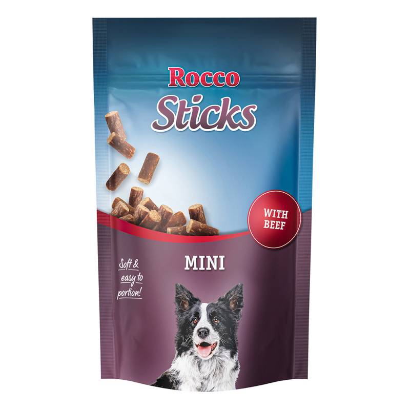Rocco Sticks Mini 100 g / Sparpaket % - mit Rind 100 g Rocco Sticks Mini 100 g / Sparpaket % - mit Rind 100 g von Rocco