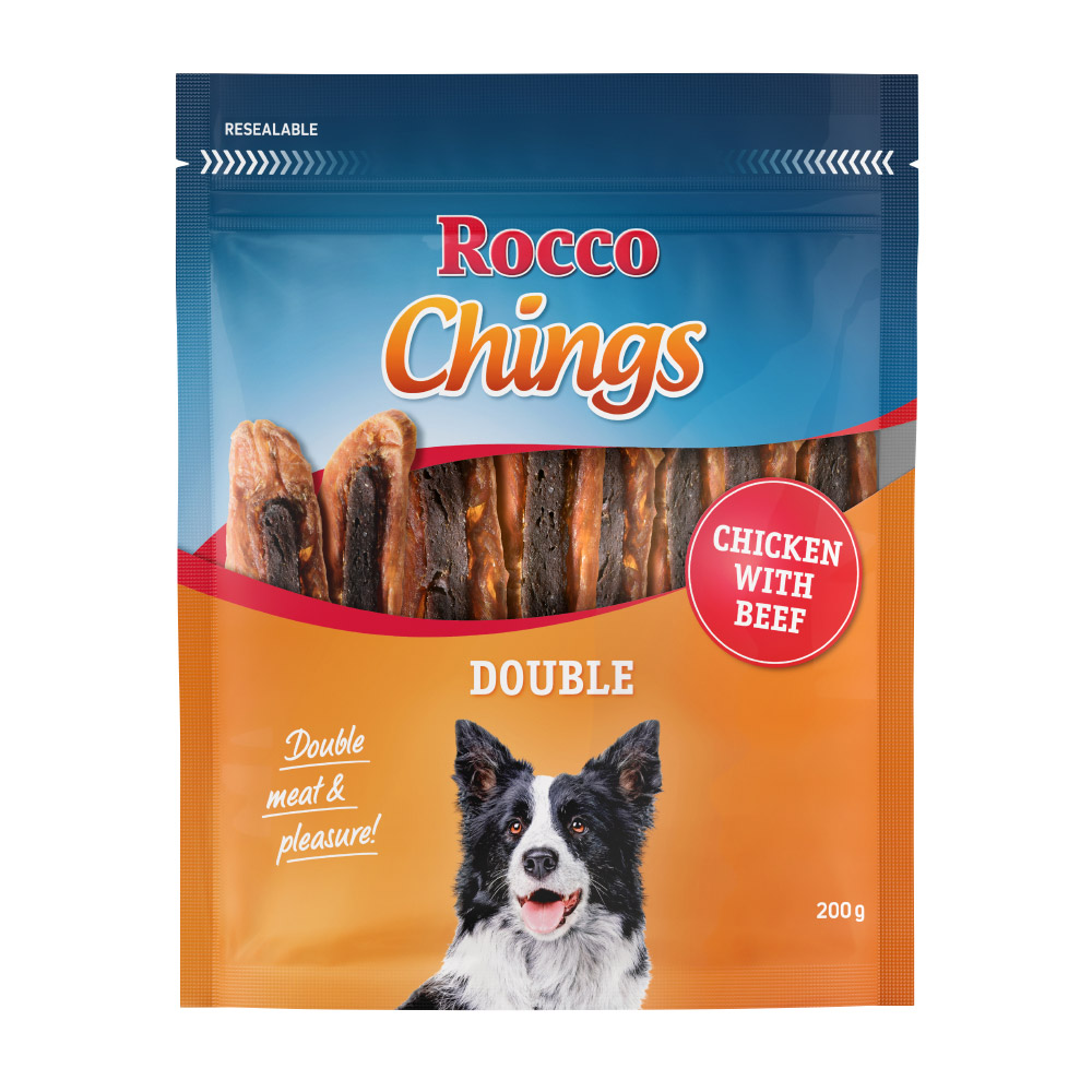 Sparpaket Rocco Chings Double - Huhn & Rind 4 x 200 g von Rocco