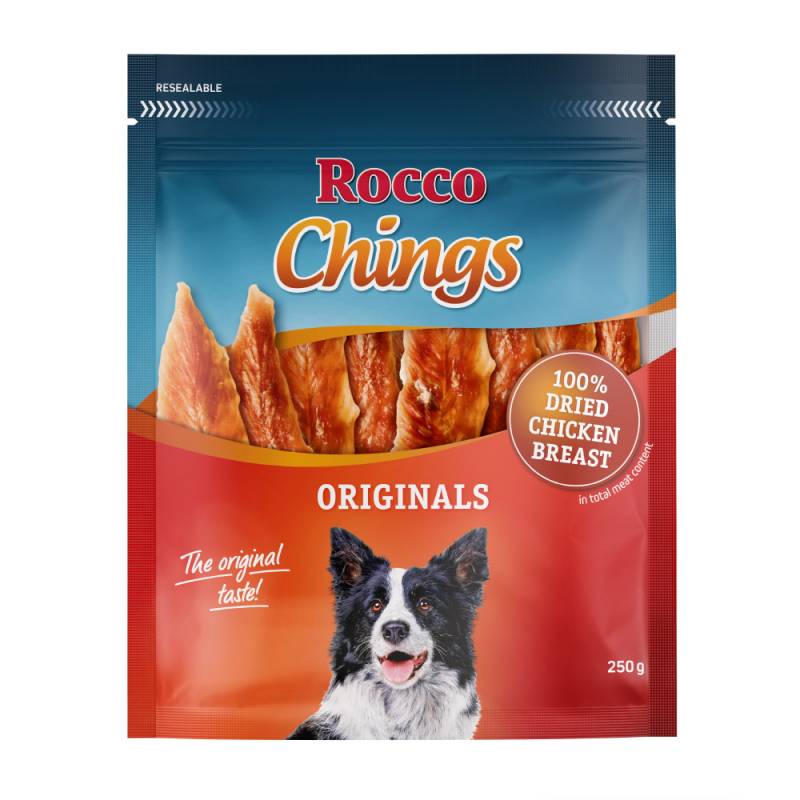 Sparpaket Rocco Chings Originals - Hühnerbrust getrocknet 12 x 250g von Rocco