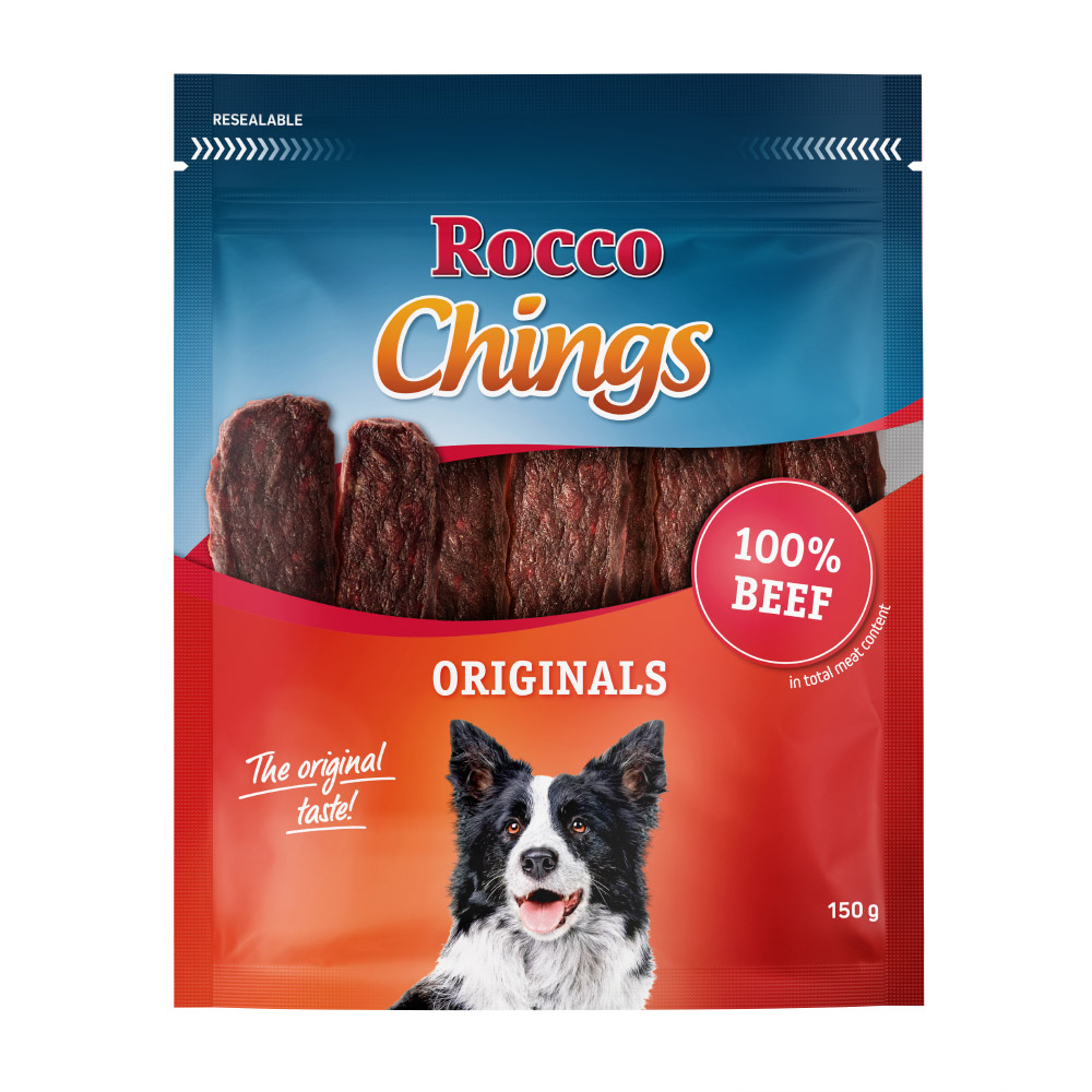 Sparpaket Rocco Chings Originals - Rind 12 x 150 g von Rocco