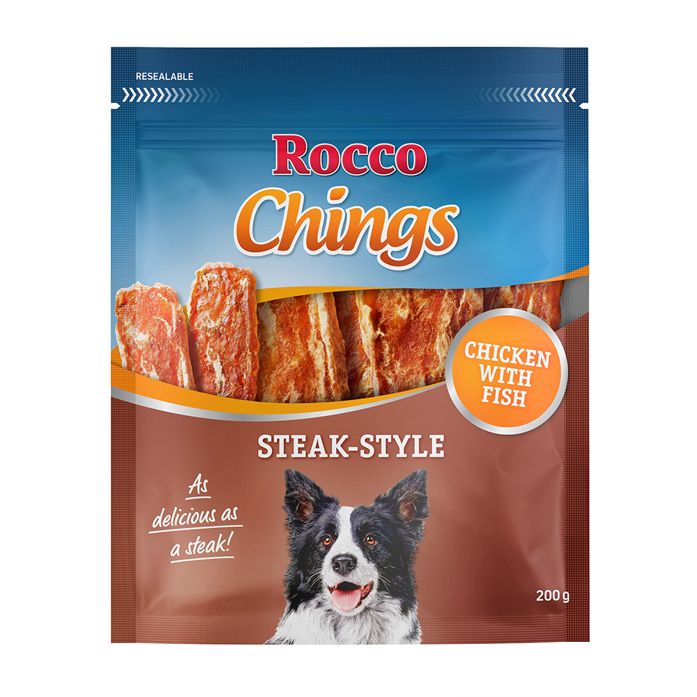 Sparpaket Rocco Chings Steak Style - Hühnerfleisch 12 x 200 g von Rocco
